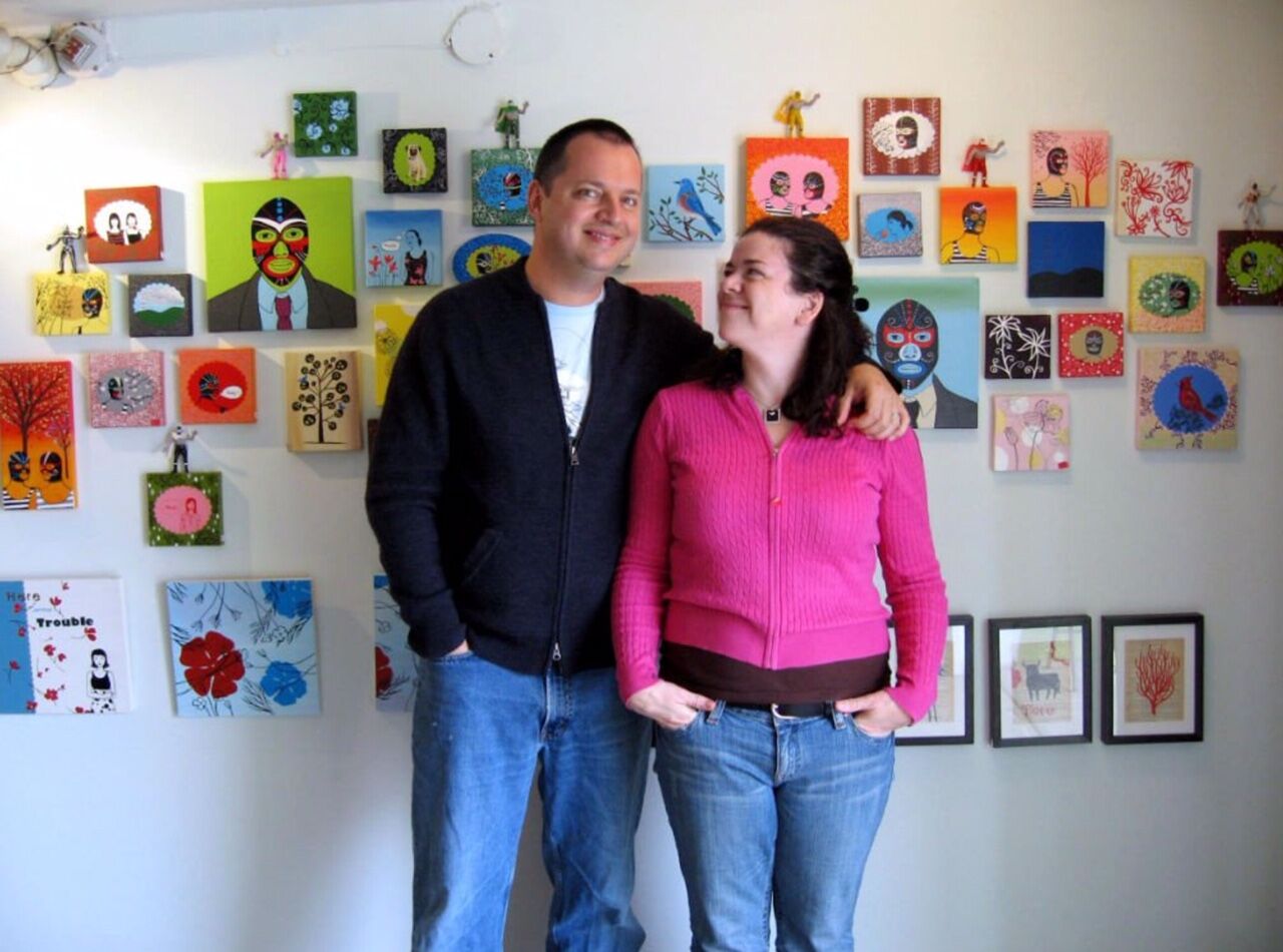 2. Meeting at UC Berkeley in 1998, Ireland-born Annie and Michigan native Eric discovered their instant connection over their shared affinity of creative expression. .jpg